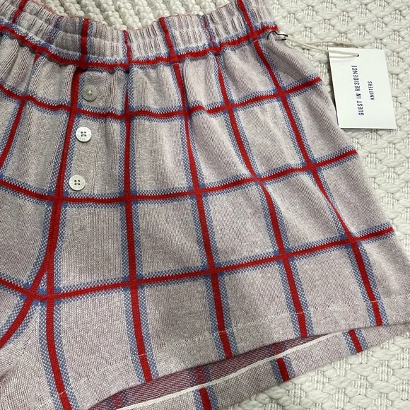 Guest in Residence Picnic Plaid Shorts Size Medium - Picture 2 of 15